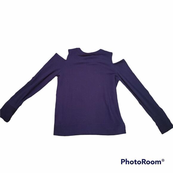 JESSICA SIMPSON Cold Shoulder Sequin Top - Picture 2 of 4